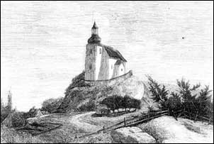 Kosci w Goonogu. Drzeworyt sztorcowy pochodzcy z Tygodnika Ilustrowanego z 1862 roku.